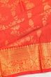 Kanchipuram Silk Oosi Lines And Jaal Red Saree