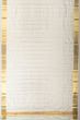 Kanchipuram Silk Vertical Lines White Dhoti With Kanduva