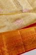 Kanchipuram Silk Tissue Brocade Gold Saree