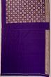 Banarasi Silk Brocade Violet Saree