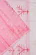 Dhakai Kora Organza Jamdani Butta Baby Pink Saree