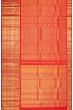 Kanchipuram Silk Criss Cross Checks And Butta Red Saree