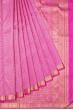 Kanchipuram Silk Checks And Butta Magenta Pink Saree