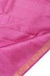 Kanchipuram Silk Checks And Butta Magenta Pink Saree