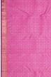 Kanchipuram Silk Checks And Butta Magenta Pink Saree