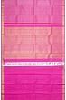 Kanchipuram Silk Checks And Butta Magenta Pink Saree