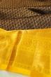 Kanchipuram Silk Brocade Black Saree