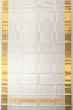 Kanchipuram Silk Jacquard White Dhoti With Kanduva