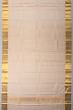 Kanchipuram Silk Jacquard Peach Dhoti With Kanduva