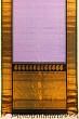 Gadwal Silk Checks And Butta Lavender Saree