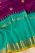 Gadwal Silk Butta Purple Saree