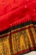 Gadwal Silk Butta Red Saree