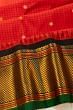 Gadwal Silk Checks And Butta Red Saree