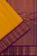 Gadwal Cotton Butta Mustard Yellow Saree