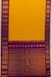 Gadwal Cotton Butta Mustard Yellow Saree