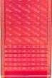 Pochampally Silk Ikat Dual Tone Pink And Orange Saree