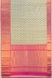 Kanchipuram Silk Ikat White Saree