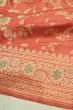 Banarasi Silk Kadwa Jaal Brick Red Saree