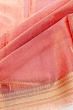 Handloom Cotton Tissue Red Saree With Thread Border