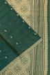 Soft Tussar Thread Butta Green Saree