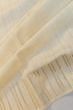 Tussar Linen Plain White Saree