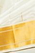 Kanchipuram Silk Checks White Dhoti With Kanduva