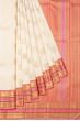 Classic Kanchipuram Silk Butta Cream Saree