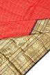 Kanchipuram Silk Brocade Red Saree