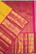 Kanchipuram Silk Brocade Yellow Saree