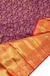 Kanchipuram Silk Brocade Purple Saree