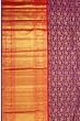 Kanchipuram Silk Brocade Purple Saree