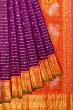 Gadwal Silk Horizontal Lines Purple Saree