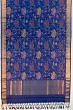 Uppada Silk All Over Jamdani Jaal Royal Blue Saree