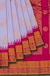 Gadwal Silk Butta Lavender Saree