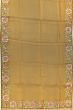 Organza Horizontal Lines Brown Saree