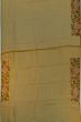 Organza Horizontal Lines Khaki Brown Saree