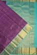 Kanchipuram Silk Brocade Violet Saree