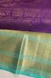 Kanchipuram Silk Brocade Violet Saree