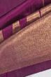 Kanchipuram Silk Big Temples Purple Saree