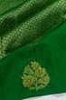 Kanchipuram Silk Brocade Dark Green Saree