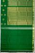 Kanchipuram Silk Brocade Dark Green Saree