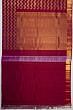 Kanchipuram Silk Zig Zag Lines Purple Saree