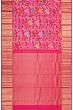 Kanchipuram Silk Brocade Pink Saree