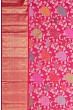 Kanchipuram Silk Brocade Pink Saree