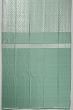 Banarasi Silk Checks And Butta Pista Green Saree