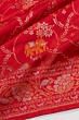 Banarasi Silk Brocade Raktambari Red Saree