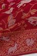 Banarasi Silk Brocade Raktambari Red Saree