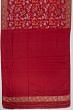 Banarasi Silk Brocade Raktambari Red Saree