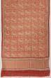 Chanderi Cotton Checks And Printed Brown Saree