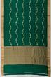 Banarasi Katan Silk Half And Half Jaal And Butta Dark Green Saree